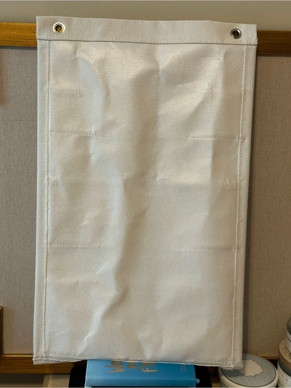 Caraway Hanging Lid Organizer Pocket Panel – Cream